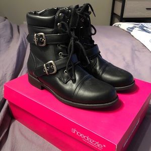 Shoedazzle Combat Boots